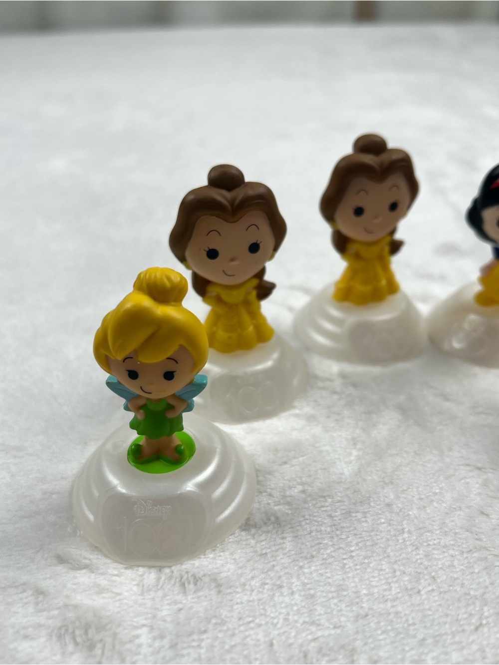 McDonalds Disney 100 Happy Meal Figures Lot 6 Belle Snow White Tinker Bell Nemo - Picture 2 of 3